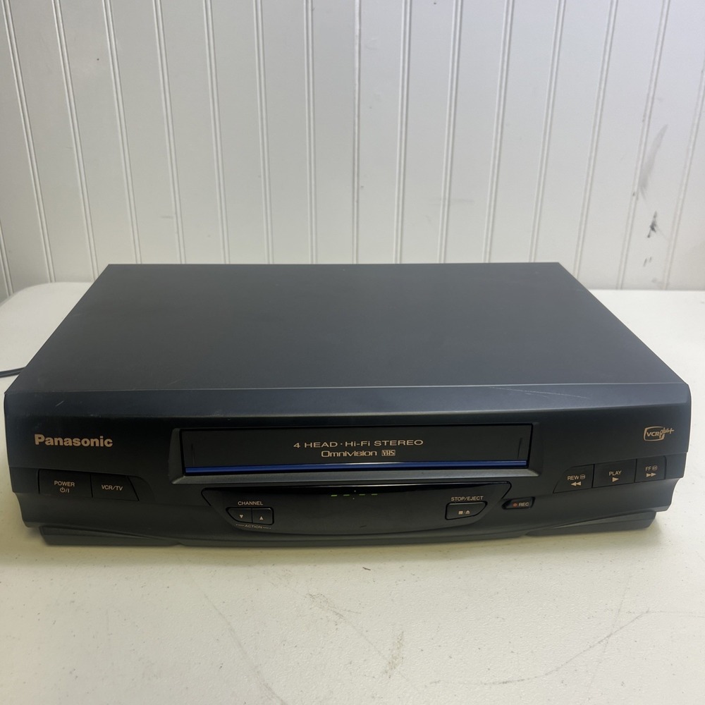 Panasonic PV-V4520 VCR 4 Head Hi-Fi Stereo Omnivision Tested & Working Blue Line